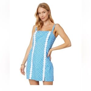 LILLY PULITZER Lawless Sleeveless Romper Boca Blue